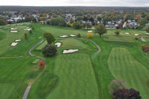 Wannamoisett 11th Green Aerial